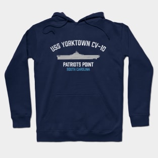 USS Yorktown CV-10 - Patriots Point - Mount Pleasant SC Hoodie